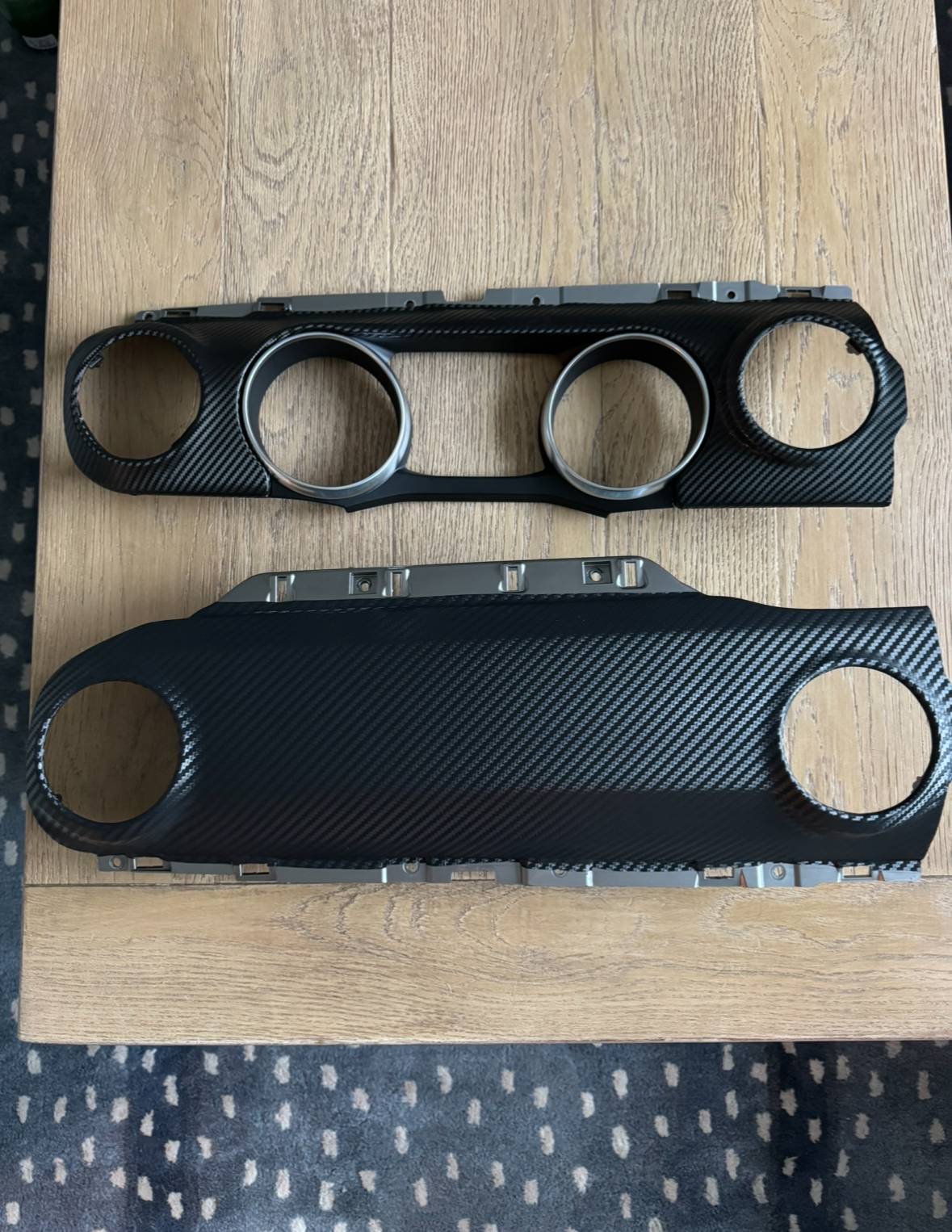 Jeep Wrangler JL Carbon fiber wrapped dash panels IMG_4257