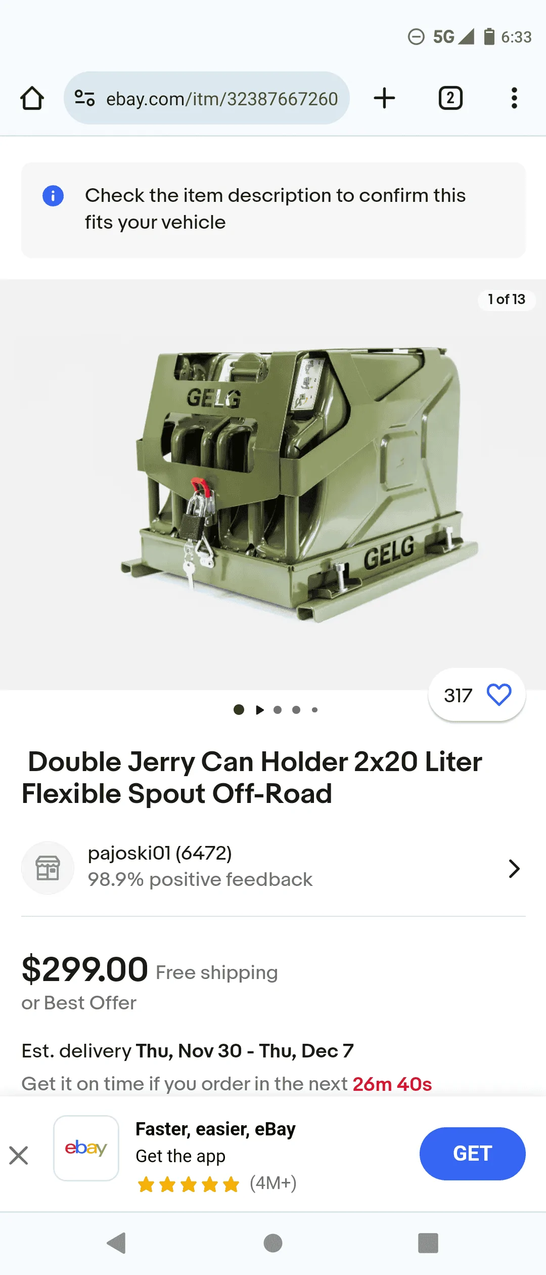 Jeep Wrangler JL How Do You Carry Extra Gas Screenshot_20231123-063321