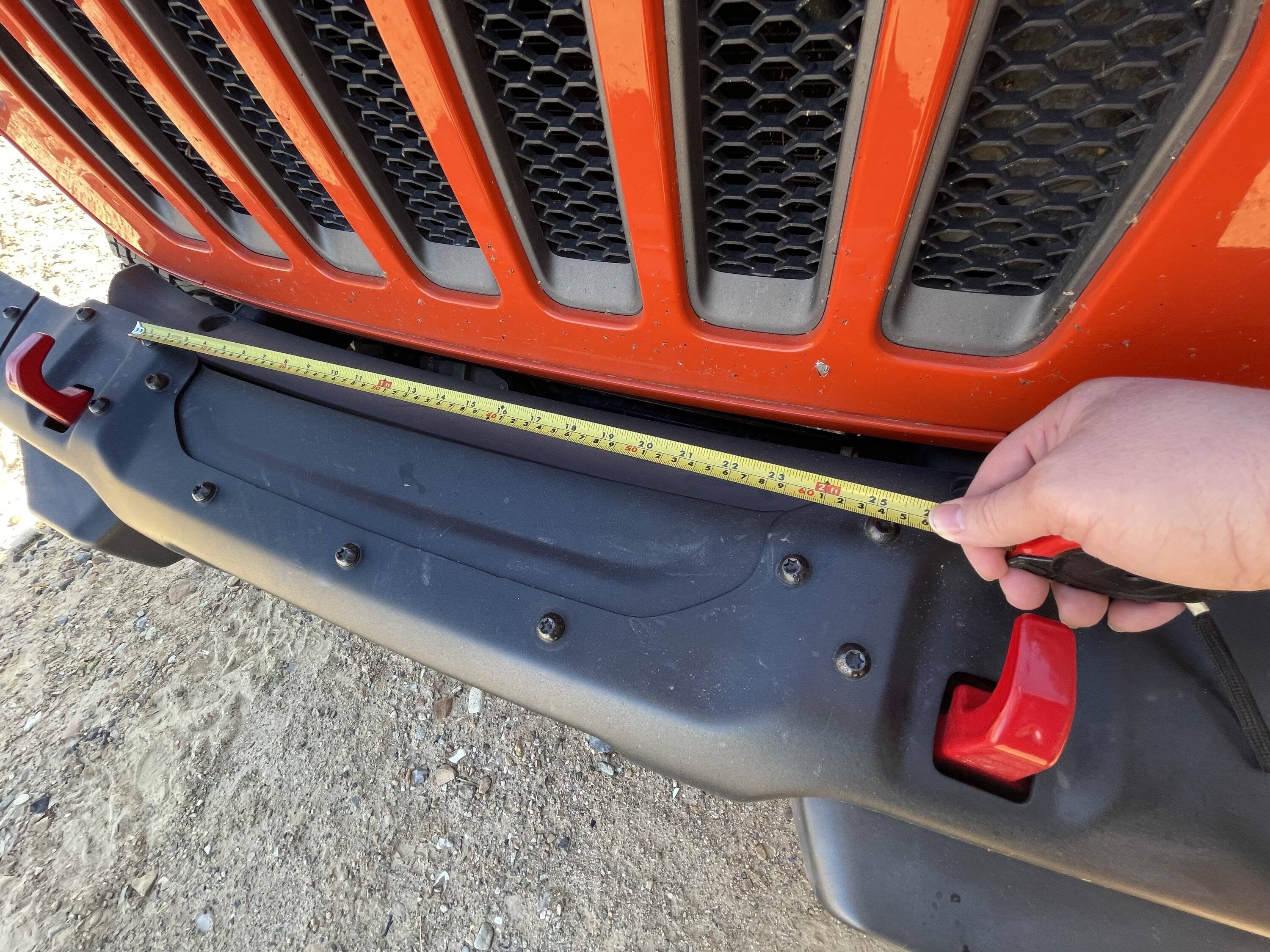 Jeep Wrangler JL Factory Front bumper under mount light bar IMG_4510