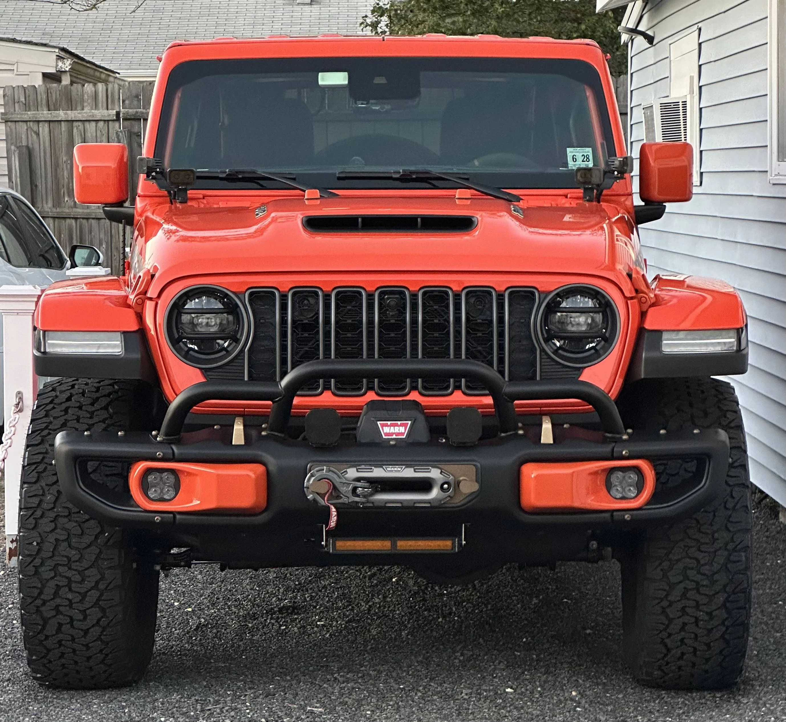 Jeep Wrangler JL 2024 grille color matched installed photos IMG_4095
