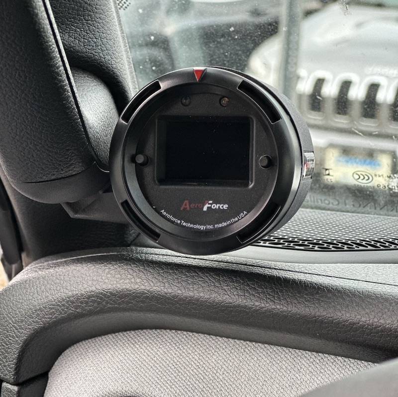 Jeep Wrangler JL 2024 JL/JT refresh gauge pod AeroForce Jeep Wrangler : Gladiator Single A-Pillar Lower Gauge Pod 2024 to present head on