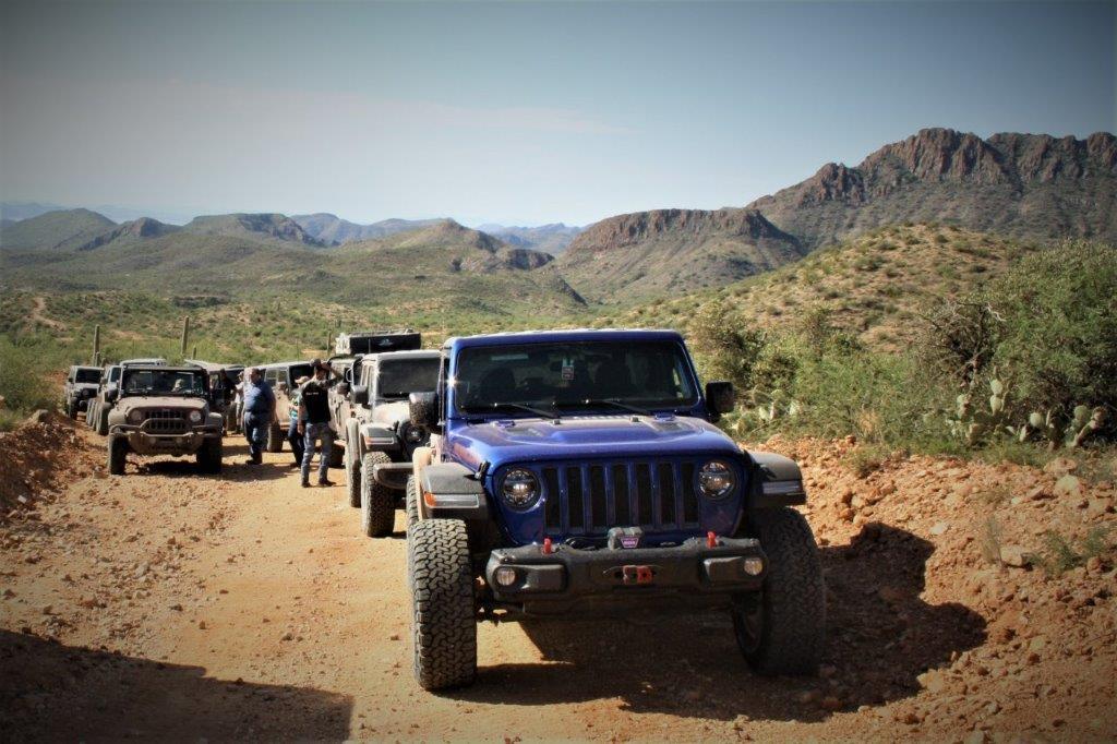 Jeep Wrangler JL Arizona Trail Run Thread Buds blue