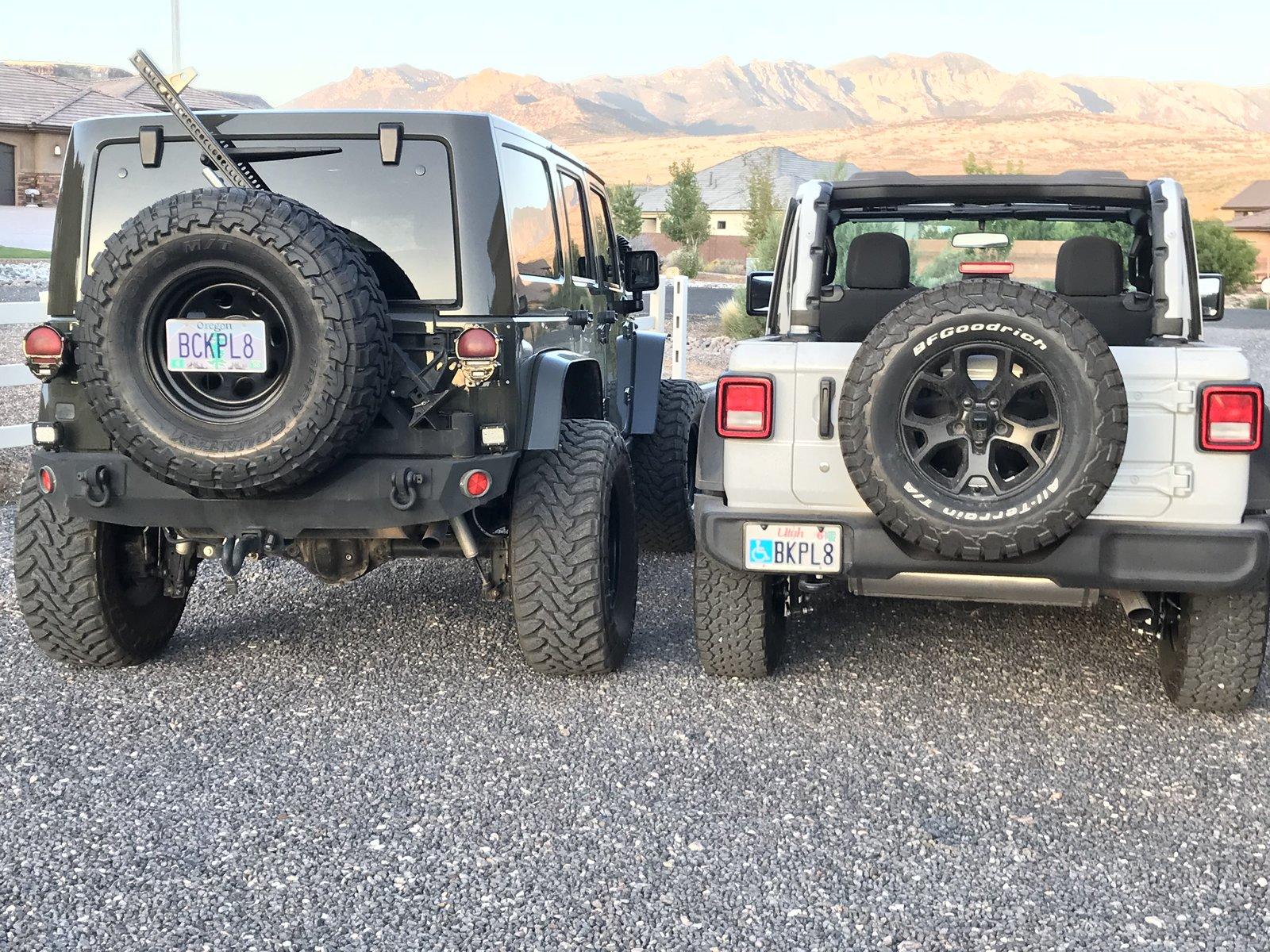 Jeep Wrangler JL Custom vanity license plates 3278B57A-E0E2-4FBA-B812-ED1BB6C8B094