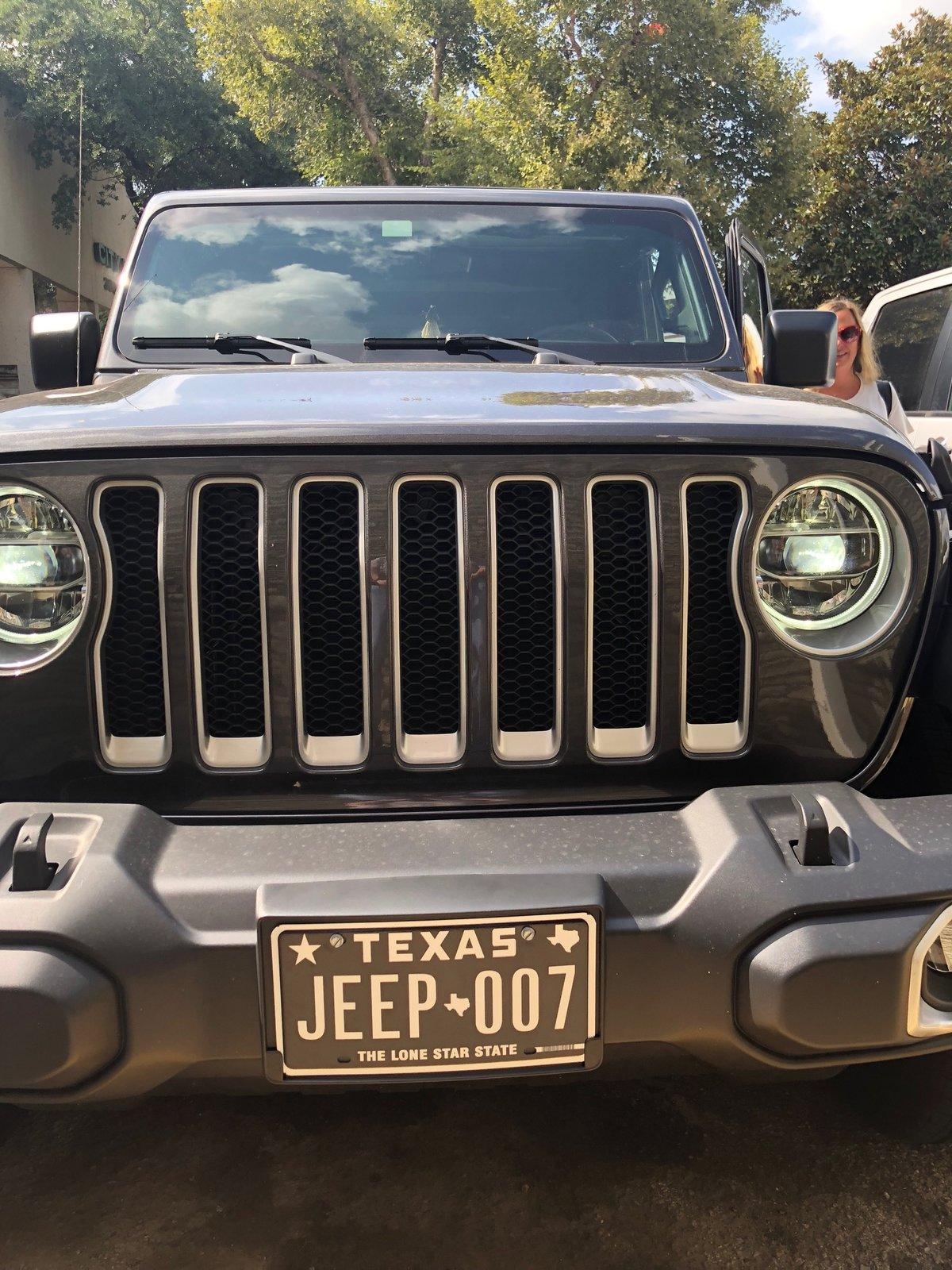 Jeep Wrangler JL Custom vanity license plates IMG_3467