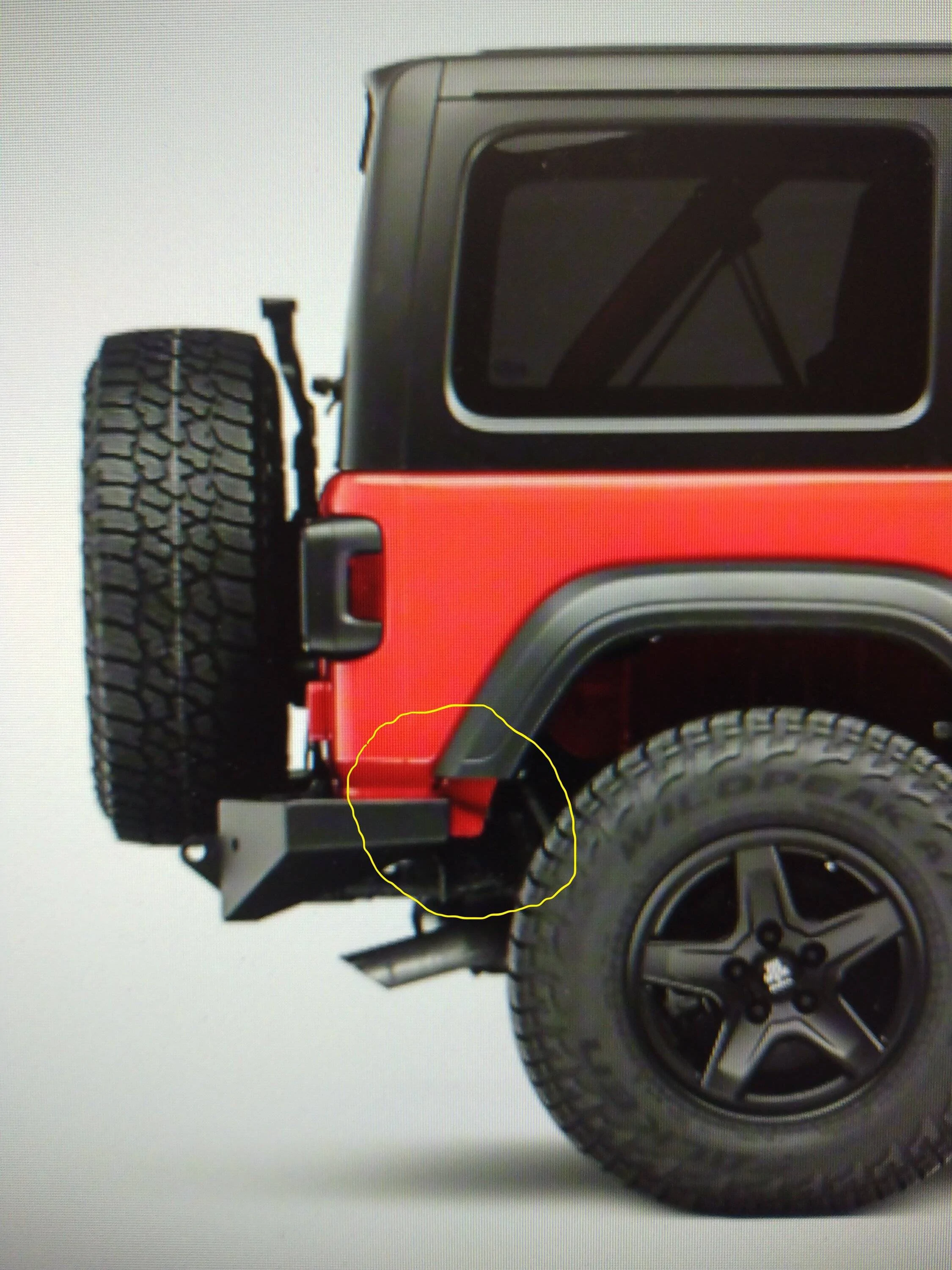 Jeep Wrangler JL Advice on this bumper fender13457