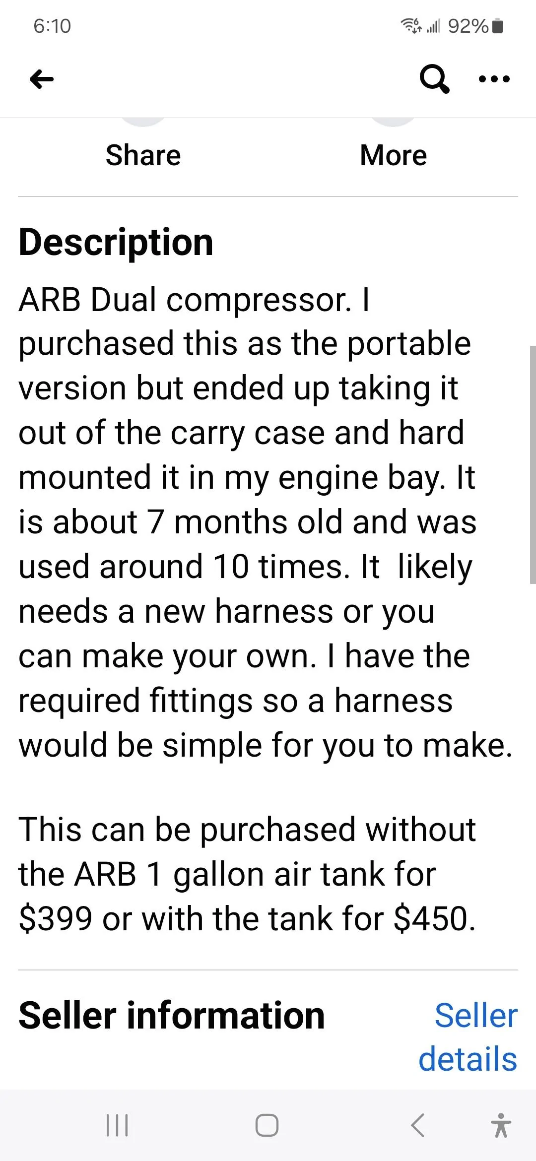 Jeep Wrangler JL Hard wire or portable air compressor? Screenshot_20231202_181022_Facebook