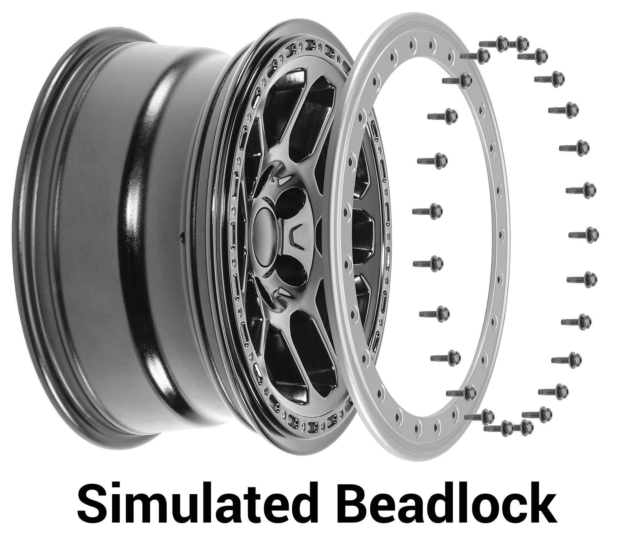Jeep Wrangler JL WTB: Looking for simulated rings for the mopar beadlock wheels. 1701783310890
