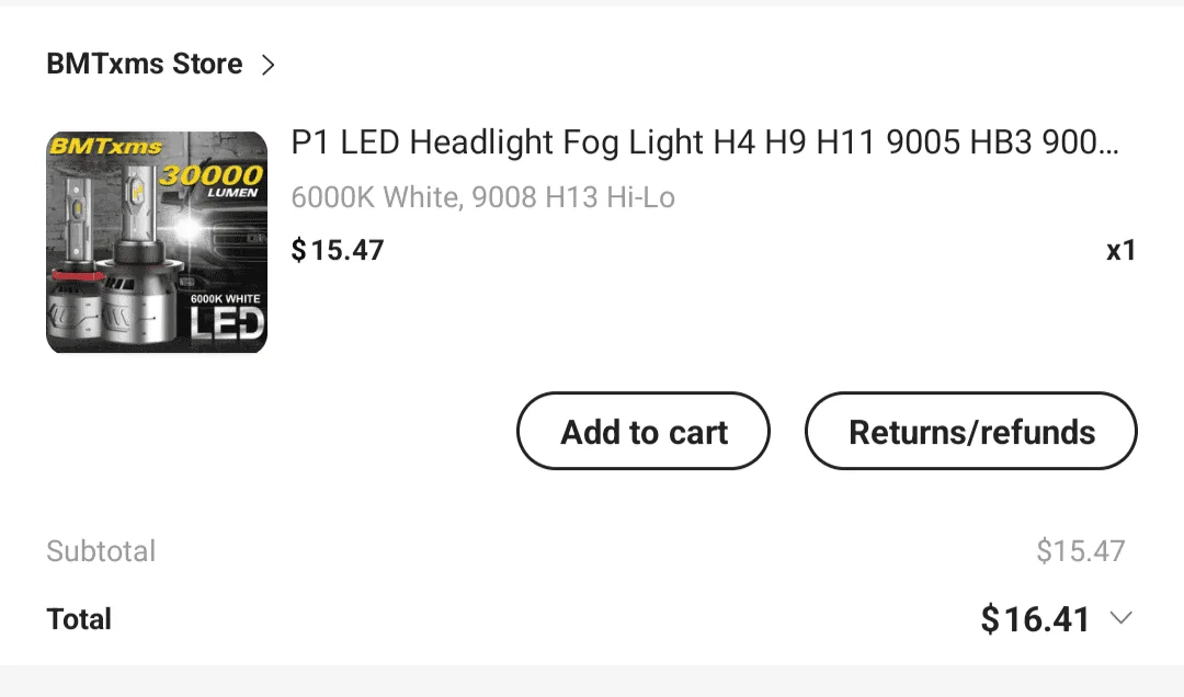 Jeep Wrangler JL Halogen to LED Screenshot_20231208-191413-862