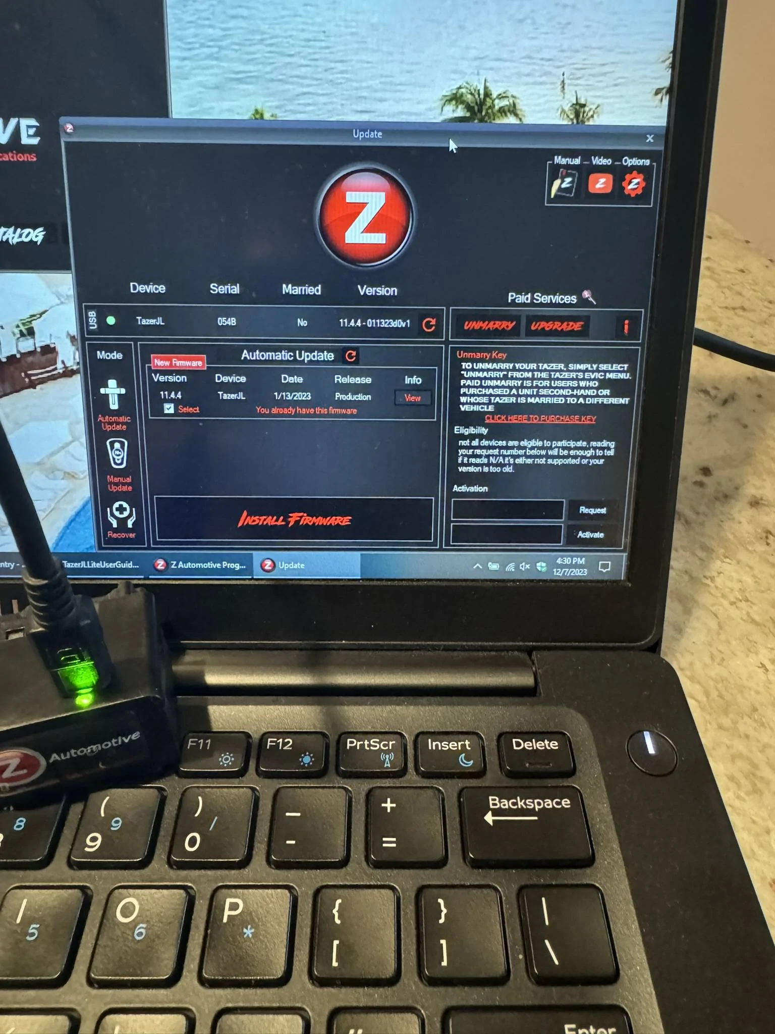 Jeep Wrangler JL FS: Tazer JL Lite w/ Extension Cable IMG_0738