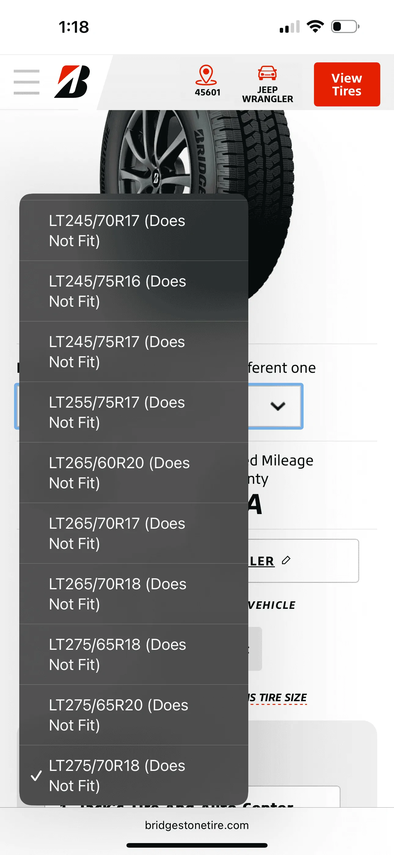 Jeep Wrangler JL Winter Tire and Wheel Size IMG_5741