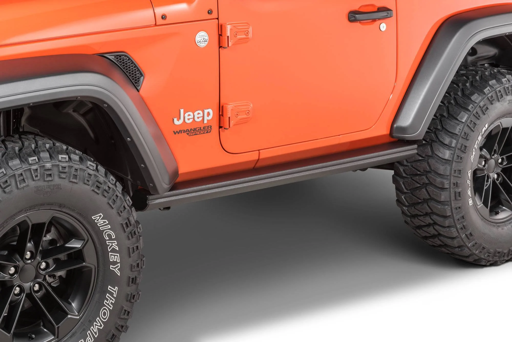 Jeep Wrangler JL Side steps for 2 Door r-guards-jeep-wrangler-jl-2door-installed-orange_0