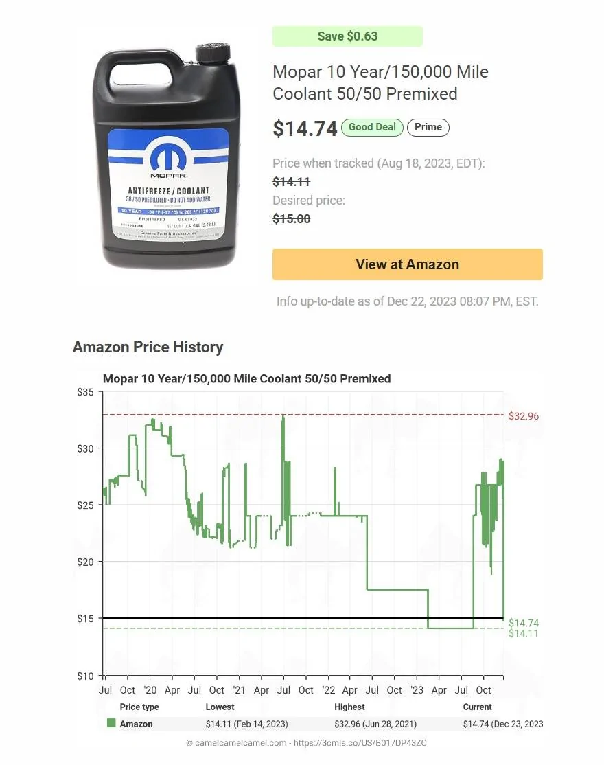 Jeep Wrangler JL Compatible Third Party Coolant? ANTIFREEZE