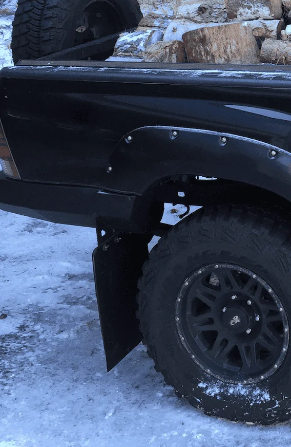 Jeep Wrangler JL Big mud flaps on a JLUR. 1703346311427