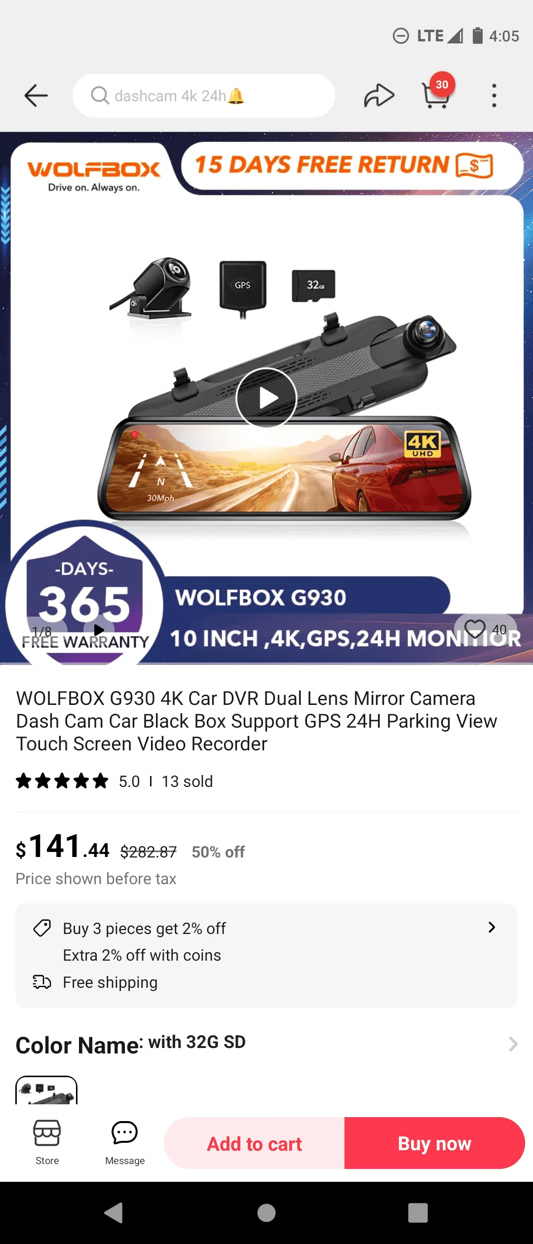 Jeep Wrangler JL WOLFBOX OFFICIAL DISCOUNT: $80 OFF ON G900 MIRROR DASHCAM Screenshot_20231228-040524
