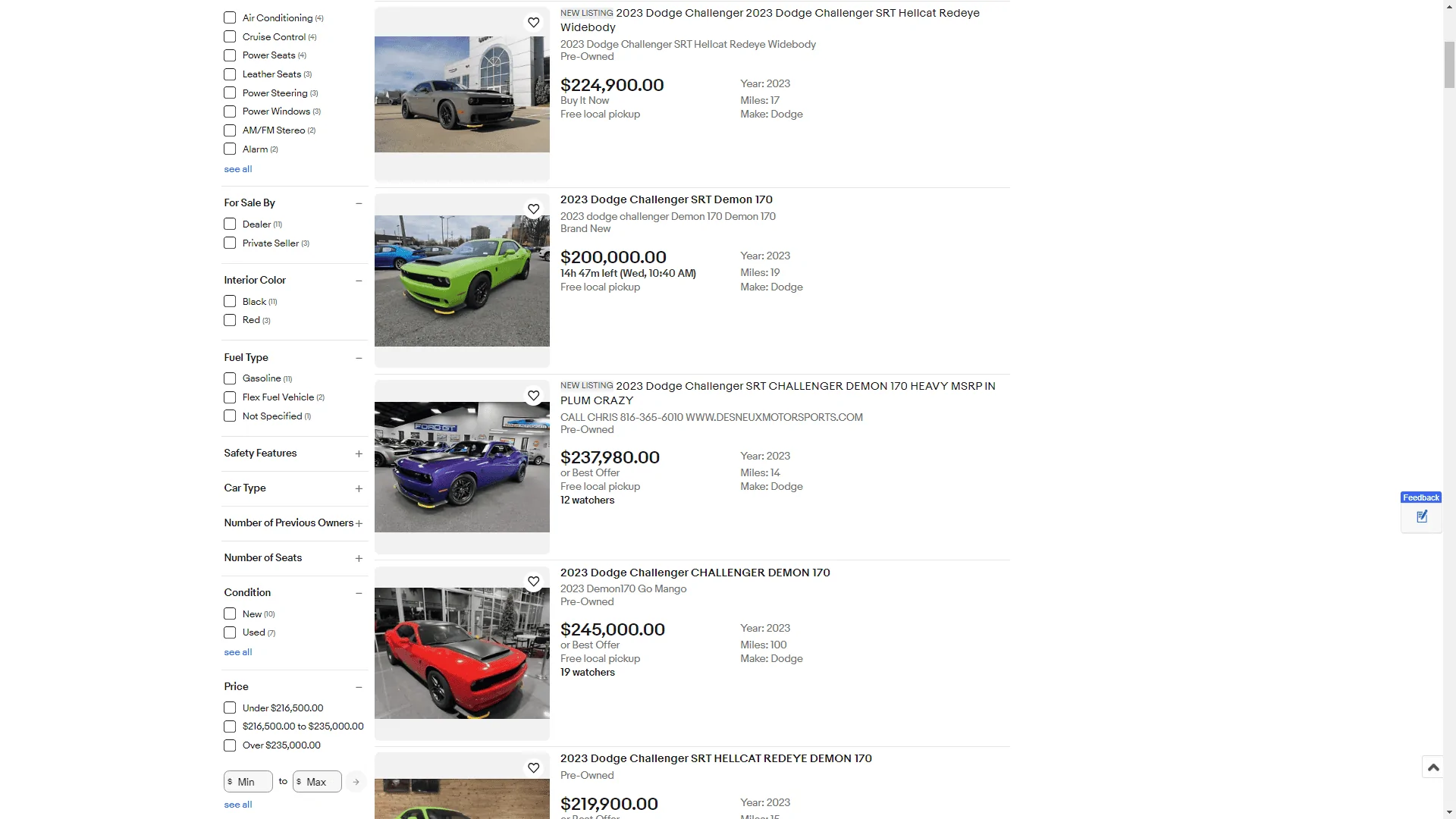 Jeep Wrangler JL Dodge Demon 170's For Sale 1704250396720
