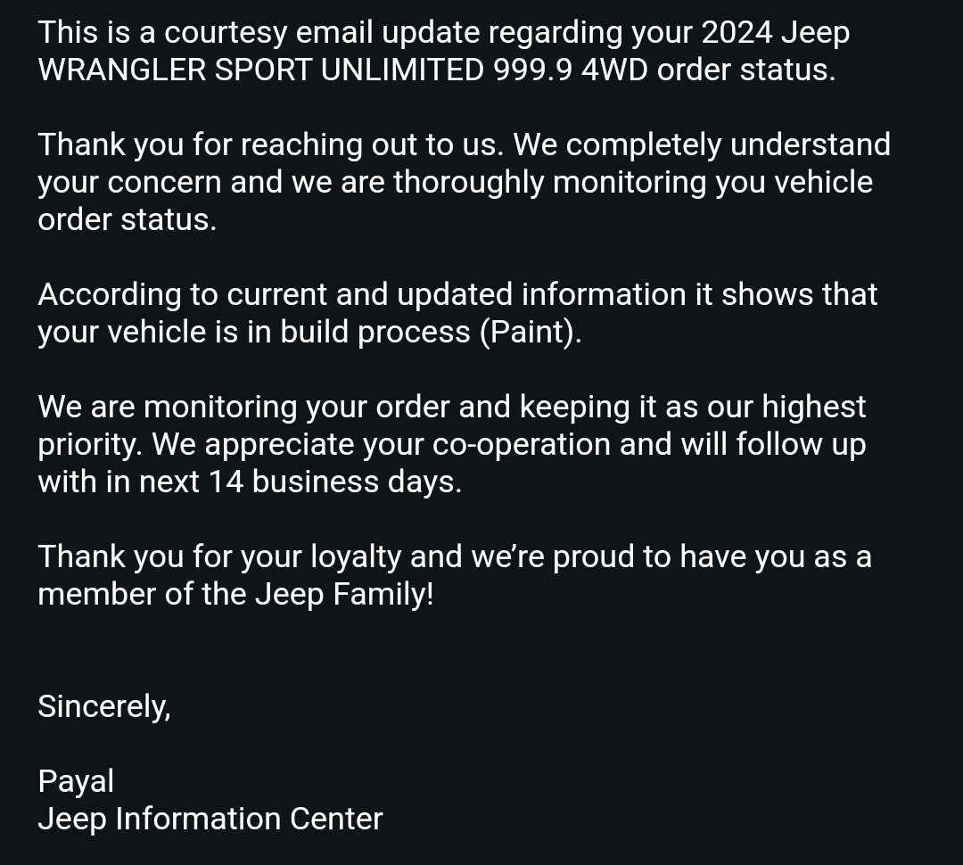 Jeep Wrangler JL 2024 Order Waiting Room Screenshot_20240103-093636~2