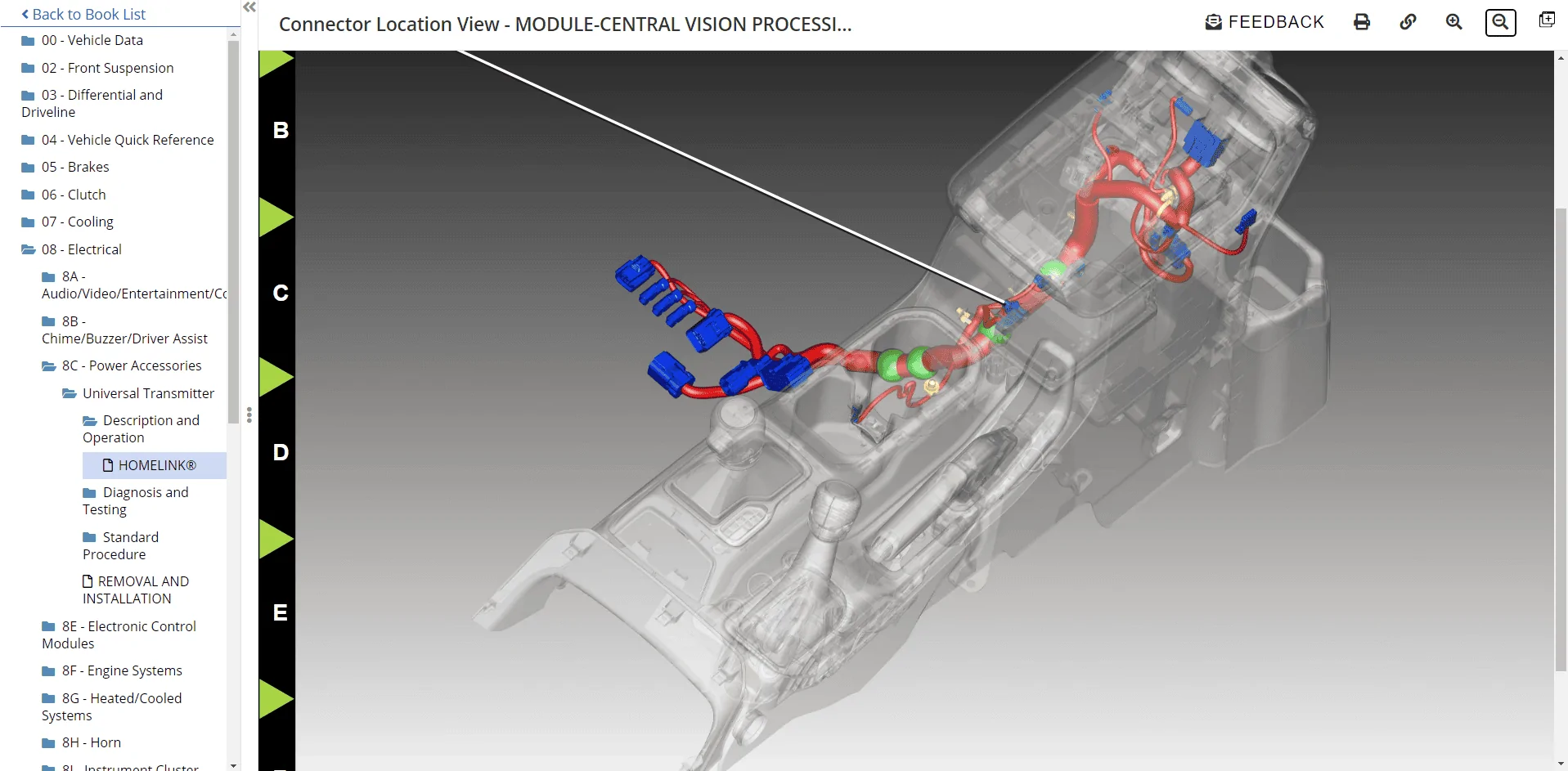 Jeep Wrangler JL Front trail cam, black screen/not working Module Central Vision Processing J