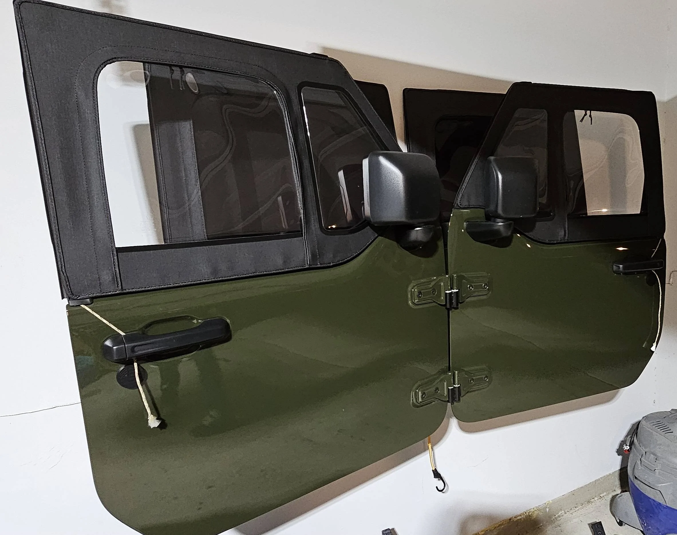 Jeep Wrangler JL Sarge Green half doors 20231228_185258