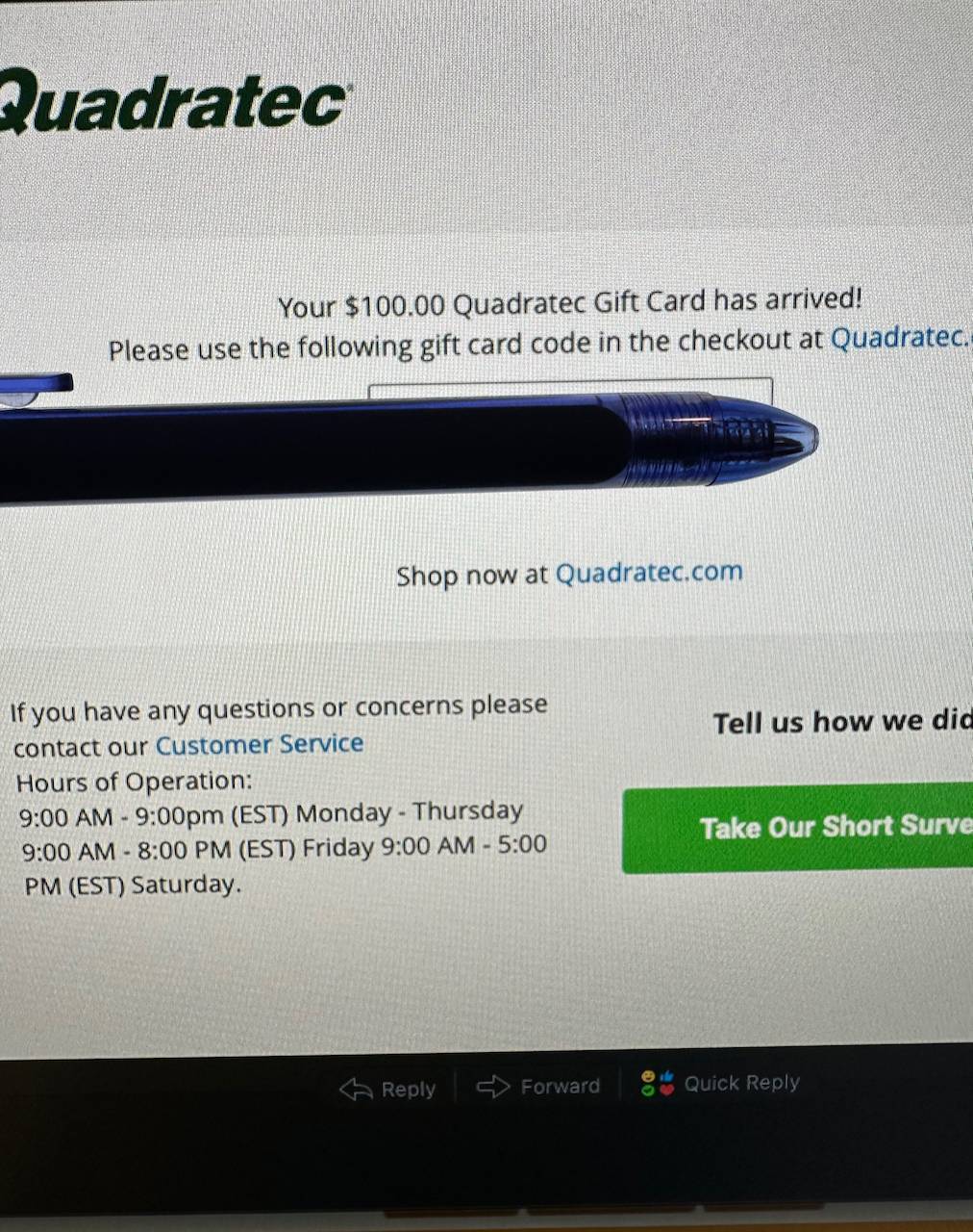Jeep Wrangler JL $160 for $200 Quadratec gift certificate IMG_3005