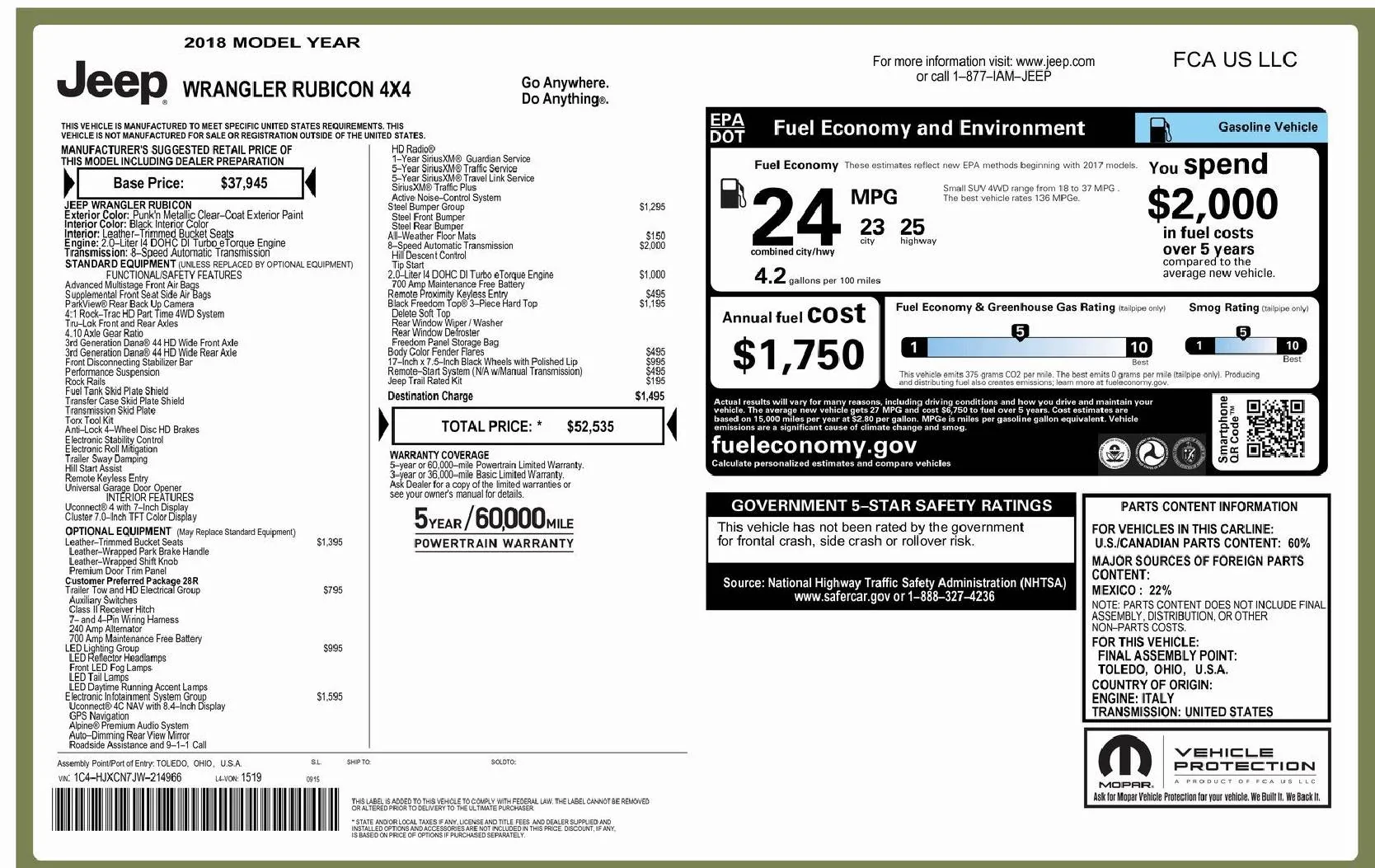 Jeep Wrangler JL Really dumb extended warranty question IMG_5709