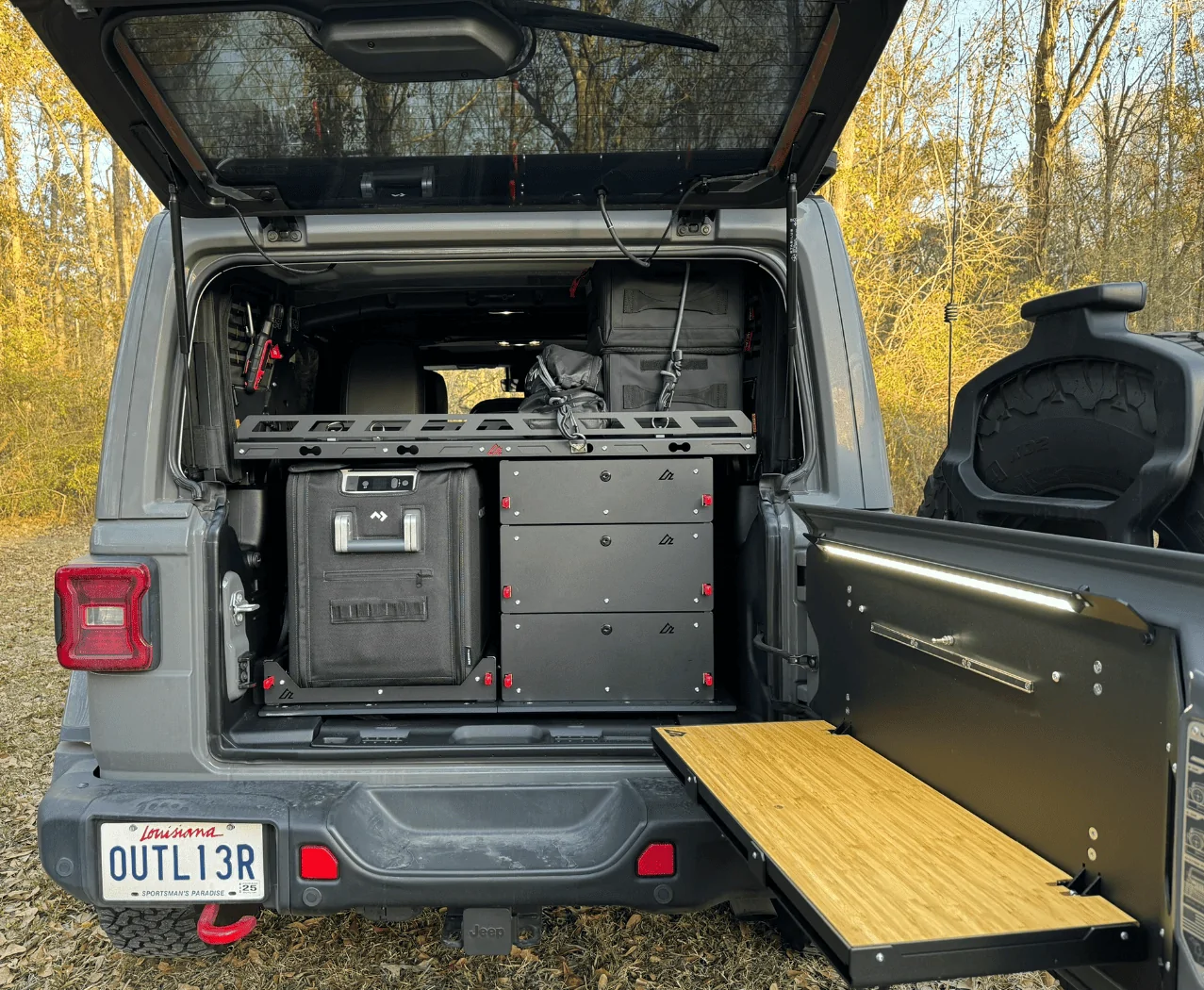 Jeep Wrangler JL Show us your Jeep's rear storage setups 1705343527022