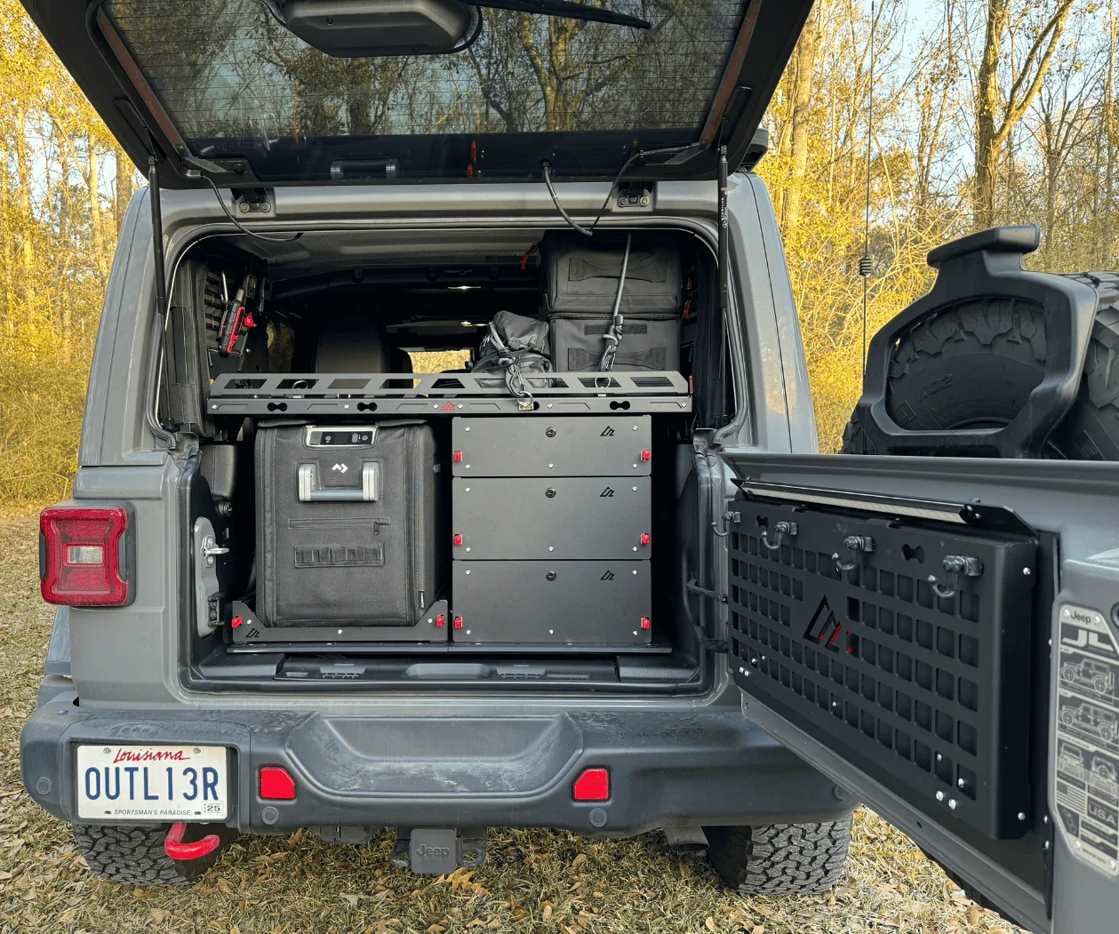 Jeep Wrangler JL Show us your Jeep's rear storage setups 1705343549955