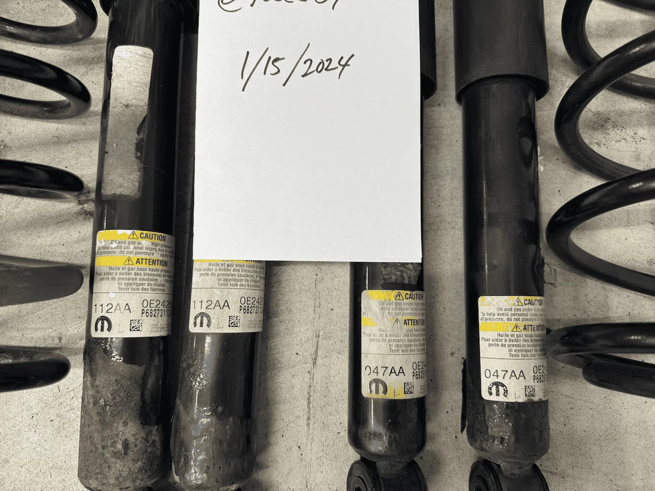 Jeep Wrangler JL JLU Sahara Springs /Shocks - $75 tempImageXDRCuf