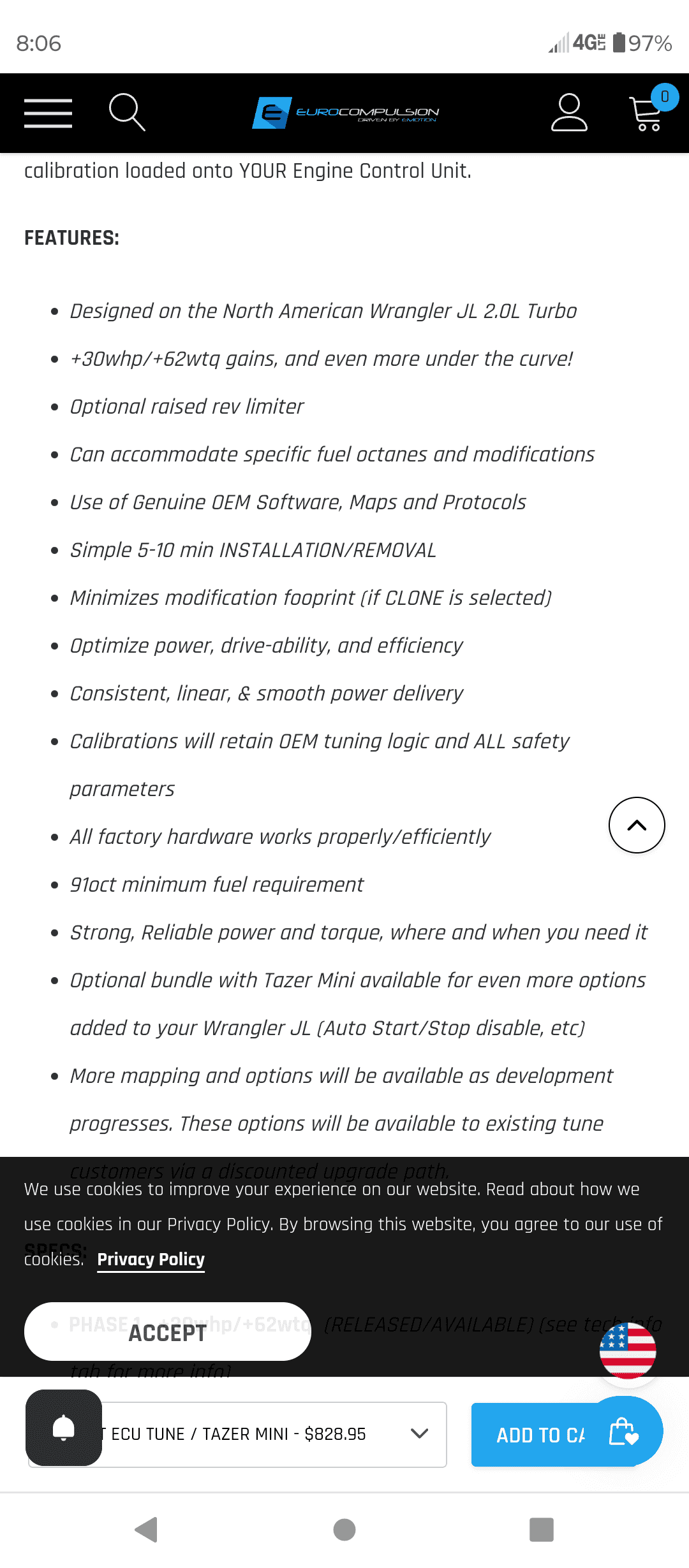 Jeep Wrangler JL I did "all" the 2.0 power upgrades Screenshot_20240116-080611
