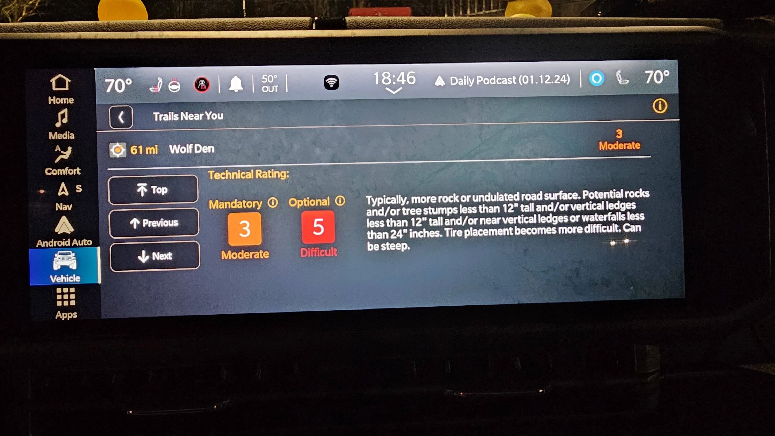 Jeep Wrangler JL Which trails app? 20240112_184601