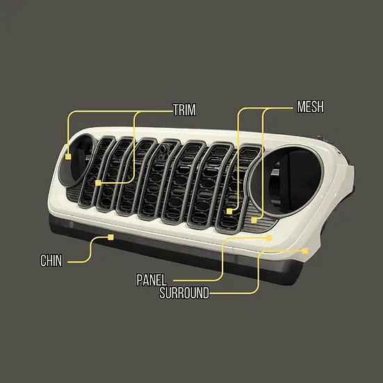 Jeep Wrangler JL 2024 custom painted grill? 1705724754190