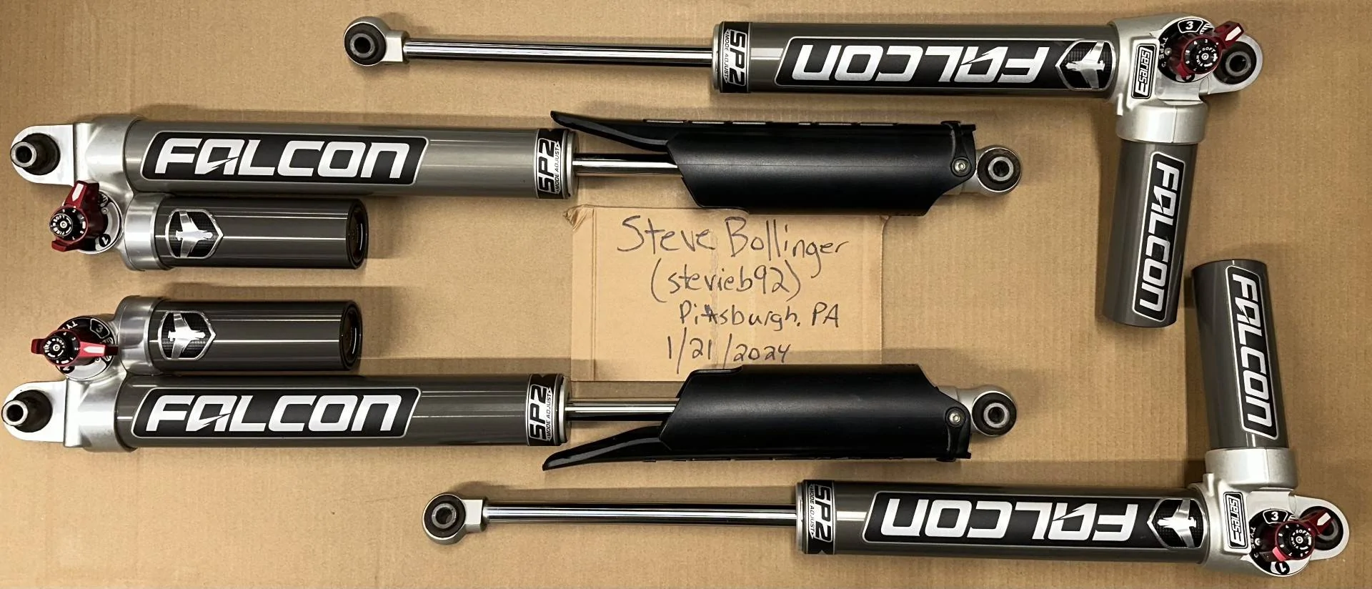Jeep Wrangler JL Falcon SP2 3.3 Fast Adjust Piggyback Shocks Falcon_Shocks