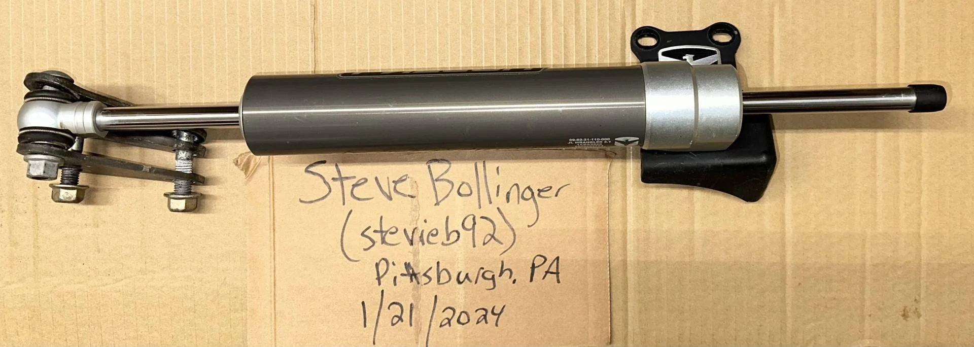 Jeep Wrangler JL Falcon Nexus EF 2.1 Steering Stabilizer Falcon_Steering_02