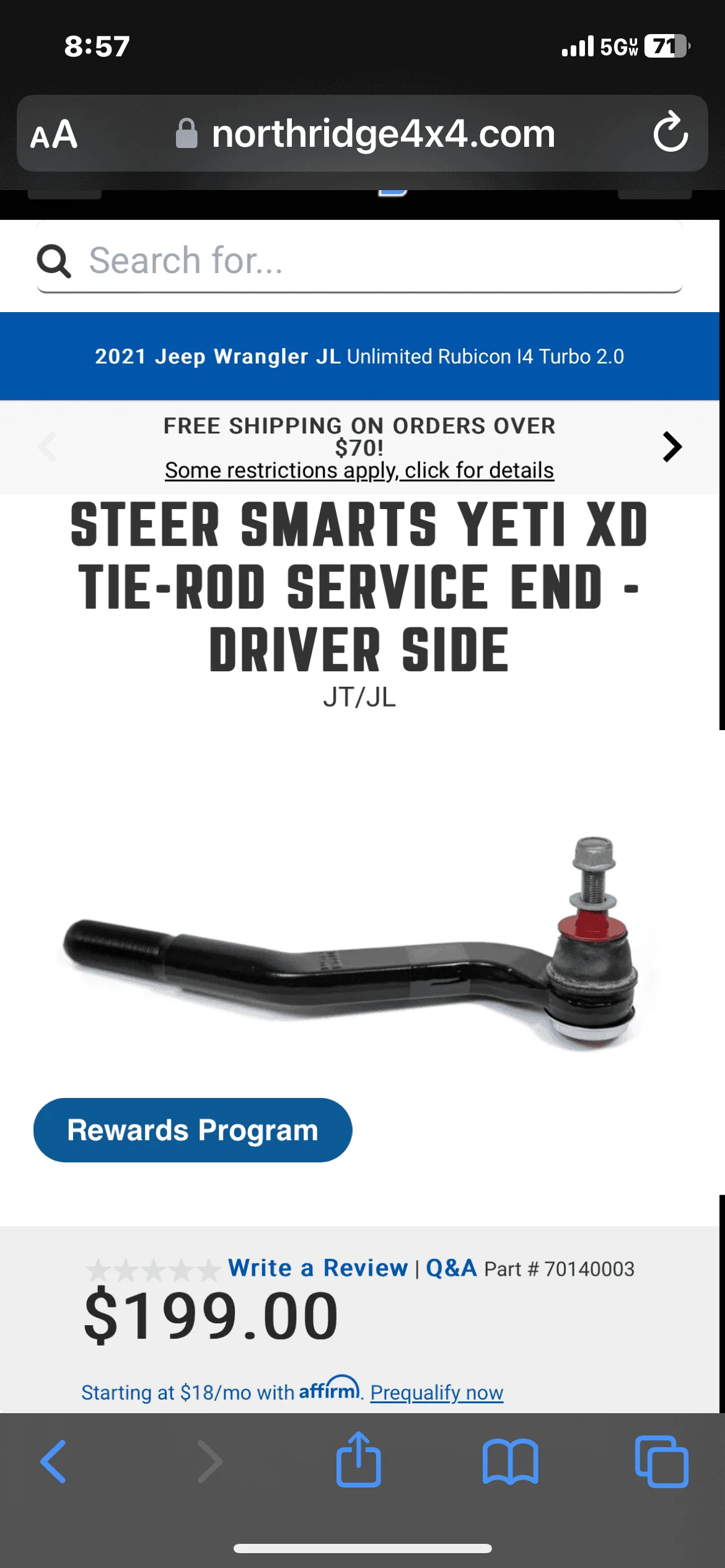 Jeep Wrangler JL Is it possible to replace just the outer drag link end? IMG_7475