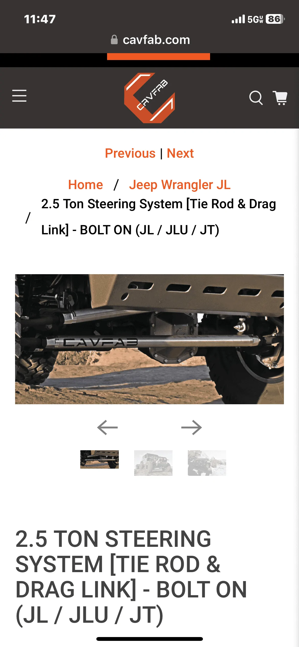 Jeep Wrangler JL Is it possible to replace just the outer drag link end? IMG_7477