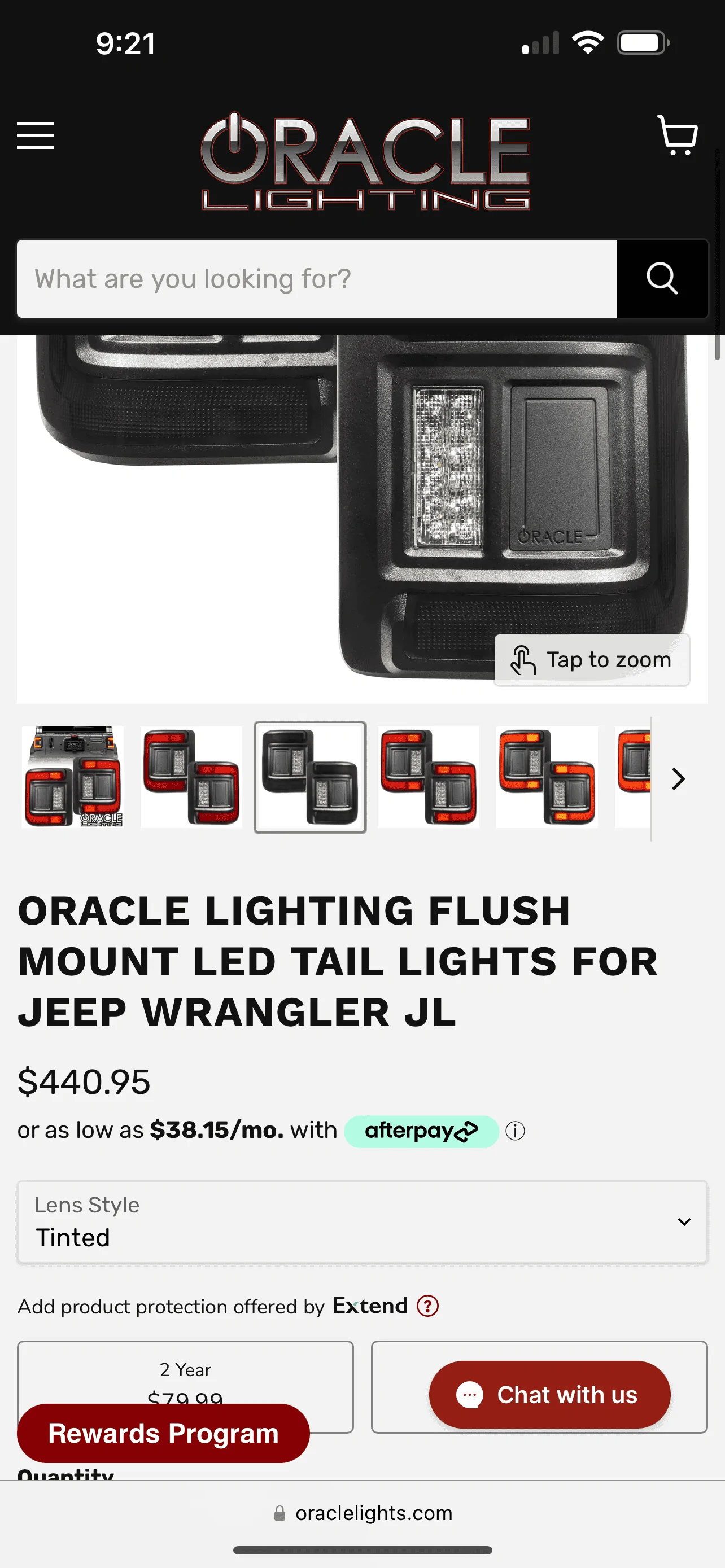 Jeep Wrangler JL ORACLE flush tinted taillights IMG_6832