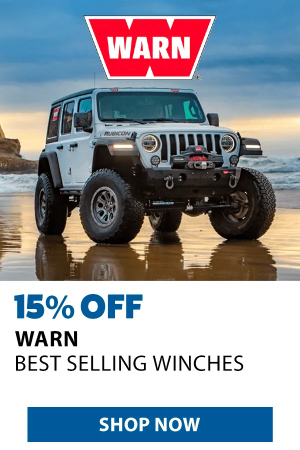 Jeep Wrangler JL 15% OFF WARN Top Selling Winches! NewWarn2