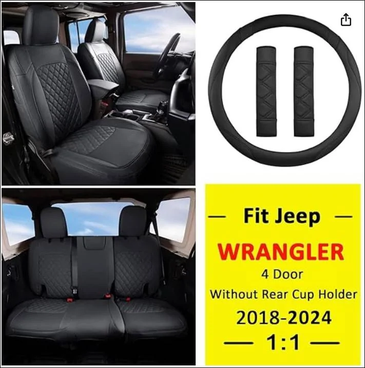 Jeep Wrangler JL Giant Panda Seat Covers - Amazon Amazon Imag