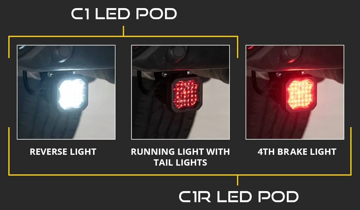 Jeep Wrangler JL Installing a Digital Rear View Mirror / Dash Cam C1_C1R_Comparison