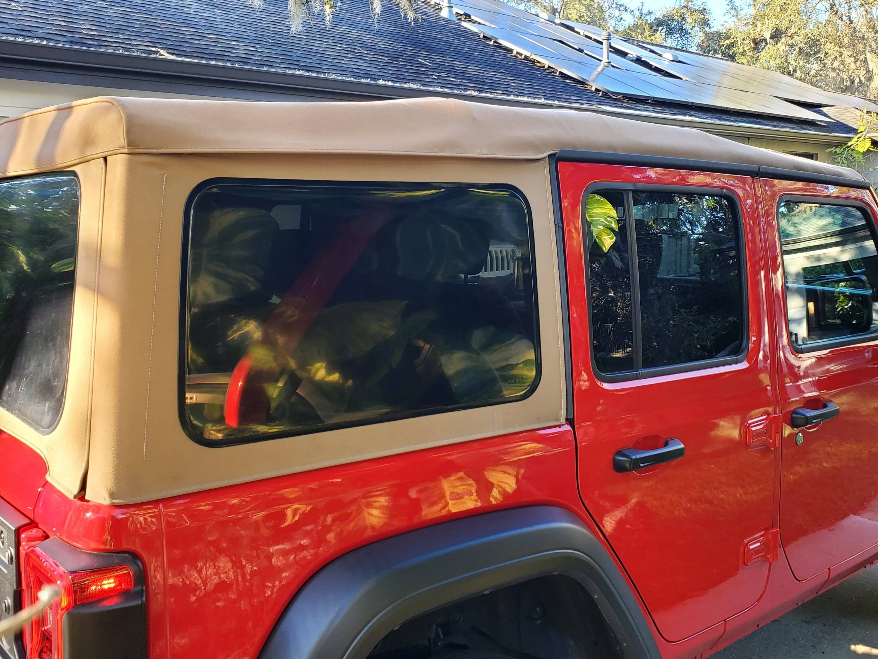 Jeep Wrangler JL JLU OEM Tan Soft Top Excellent condition 20240120_161839