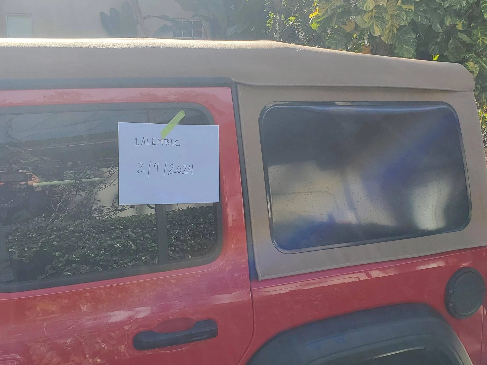Jeep Wrangler JL JLU OEM Tan Soft Top Excellent condition 20240209_100632