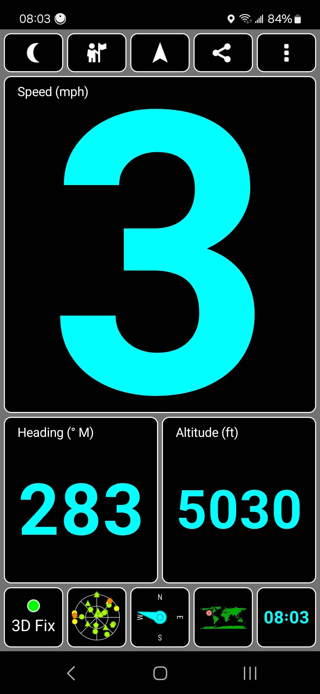 Jeep Wrangler JL Altimeter calibration Screenshot_20240211_080306_GPS Test