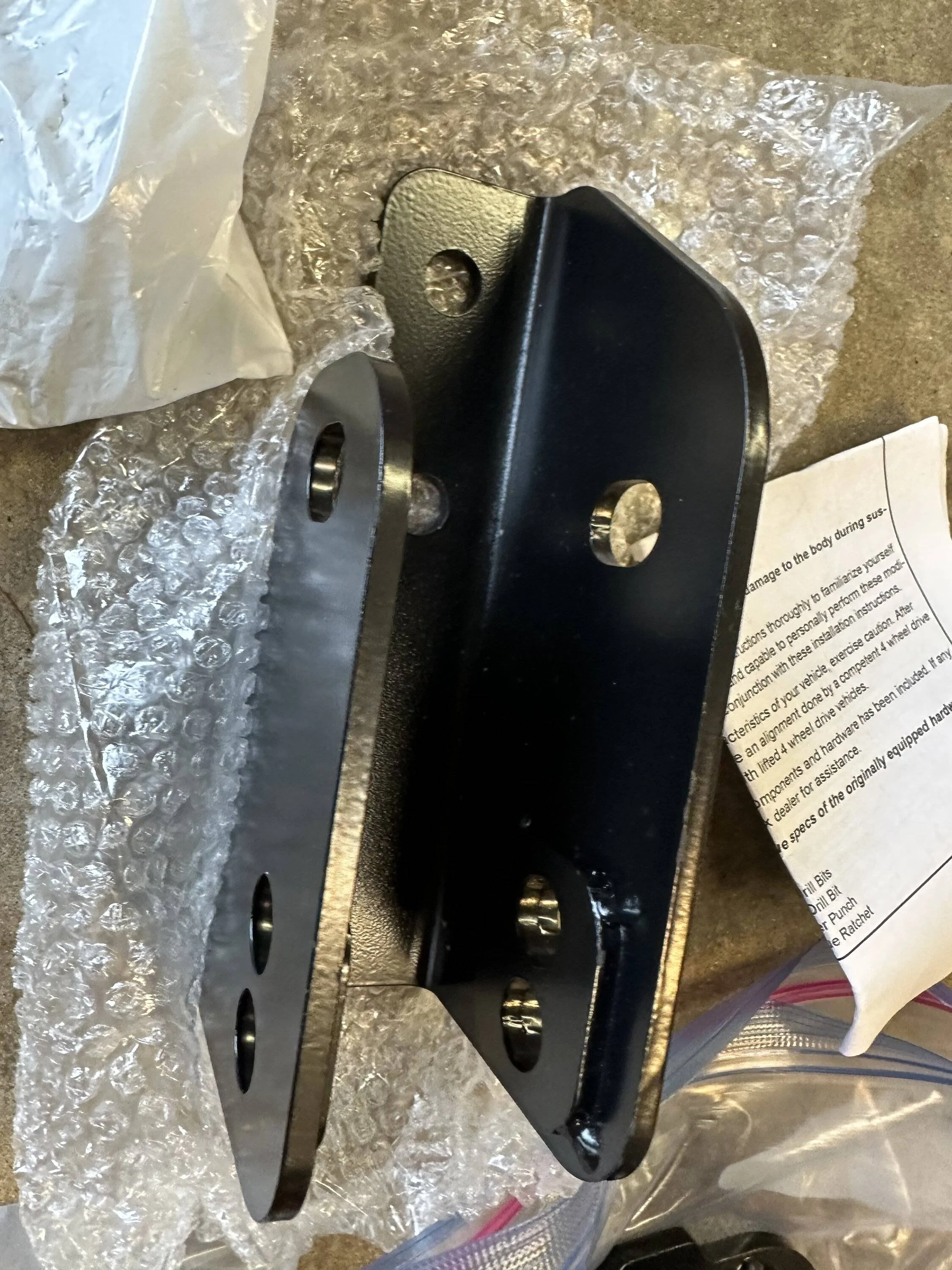 Jeep Wrangler JL Teraflex front and rear track bar relocation brackets IMG_0592