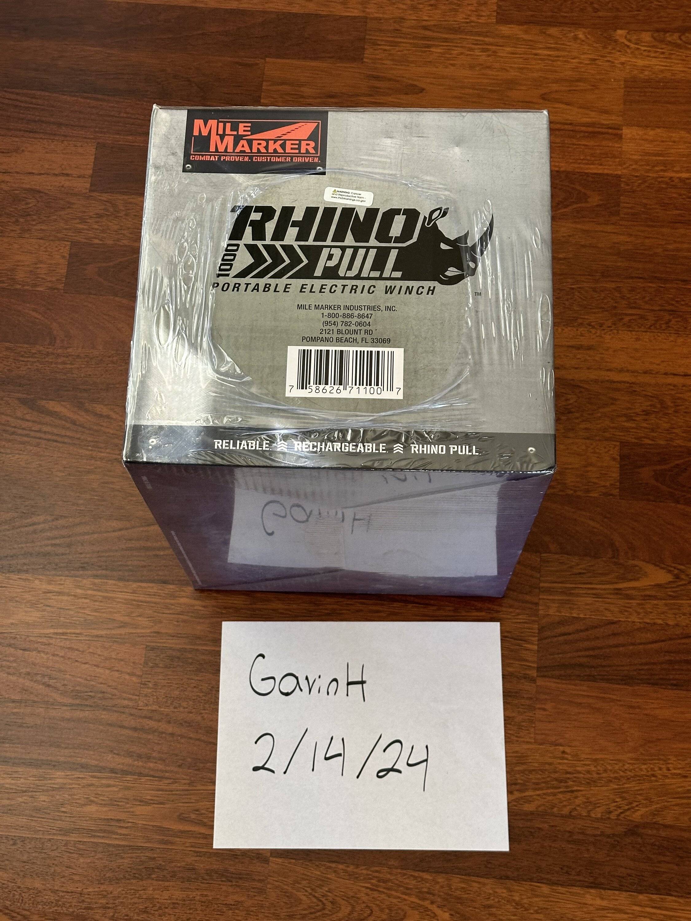 Jeep Wrangler JL Mile Marker Rhino Pull Winch $350 IMG_9911