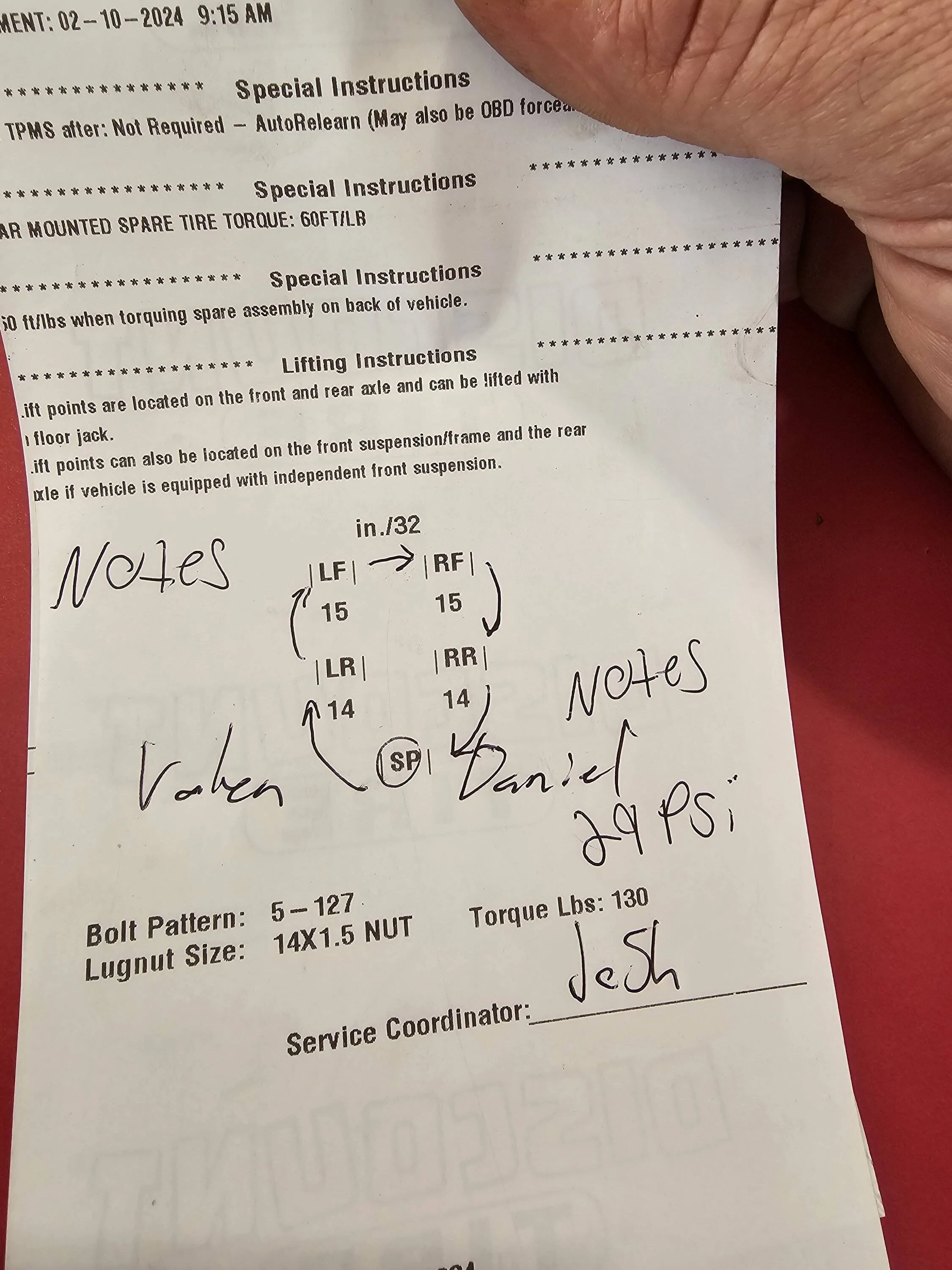 Jeep Wrangler JL 5 tire rotation question? 20240214_134256