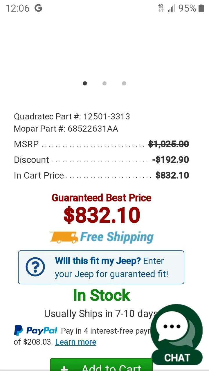 Jeep Wrangler JL Windshield cracks/dings CONSTANTLY! Screenshot_20240226-000655_Chrom