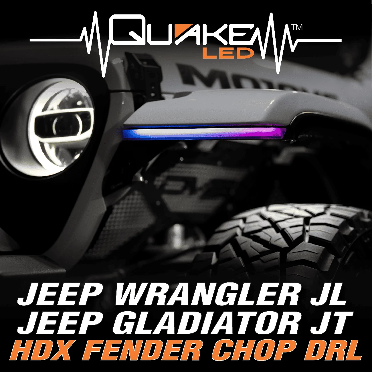 Jeep Wrangler JL Quake LED Releases New HDX Fender Chop Kit For ALL Wrangler Trim Levels! HDX_Chop_ads-02
