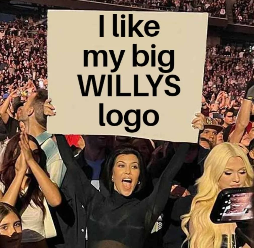 Jeep Wrangler JL Tacky Logos on Accessories SmartSelect_20240227_193201_Meme Generator