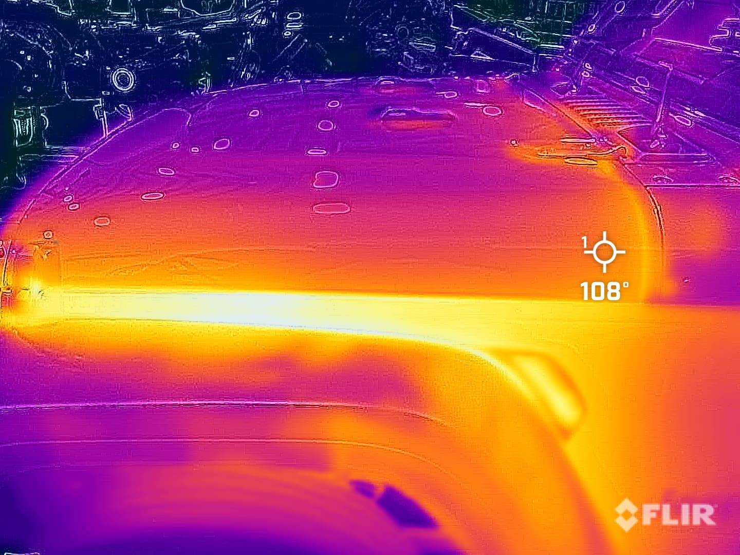 Jeep Wrangler JL TOTL Innovation H.E.R.O. Hood Performance Testing Results (Temperature / Cooling Measurements) TOTL-Hood-Testing_Factory-Hood-Idle_5