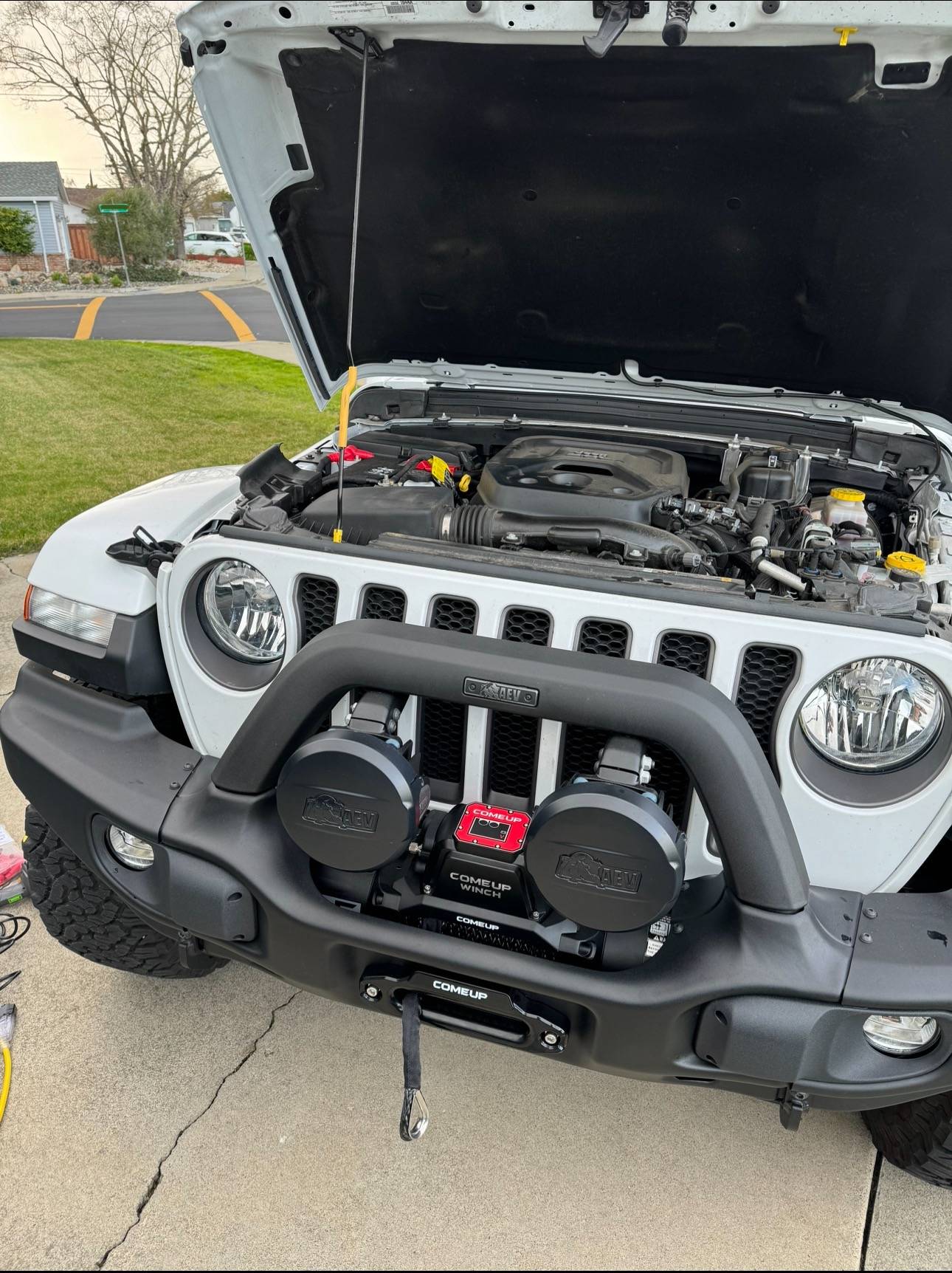 Jeep Wrangler JL Winch Power Cable Wiring with Disconnect IMG_9210