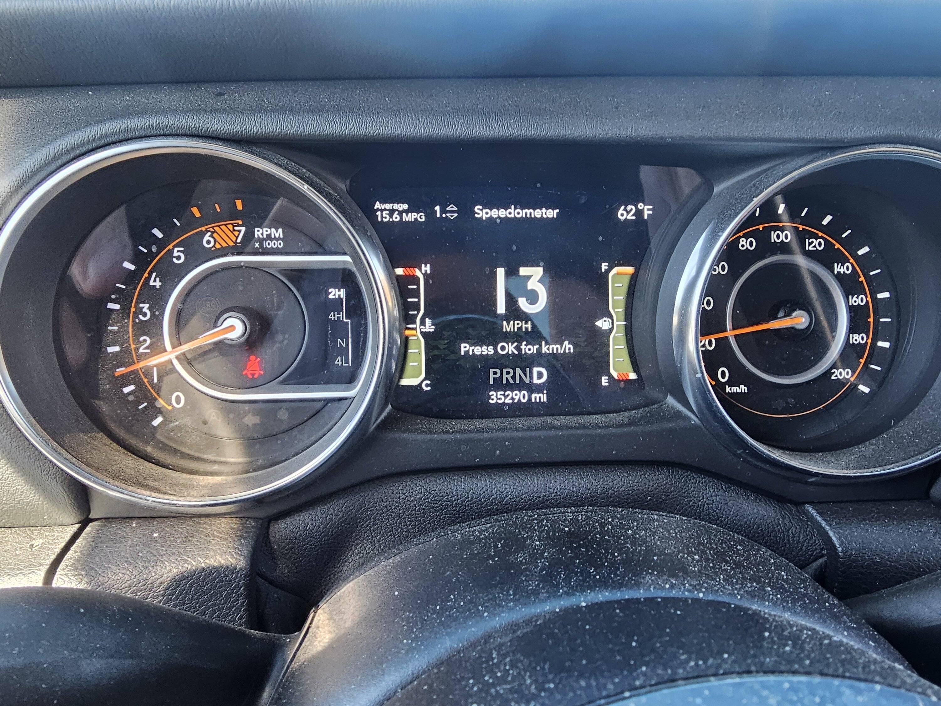 Jeep Wrangler JL 7in speedometer 20240303_141803